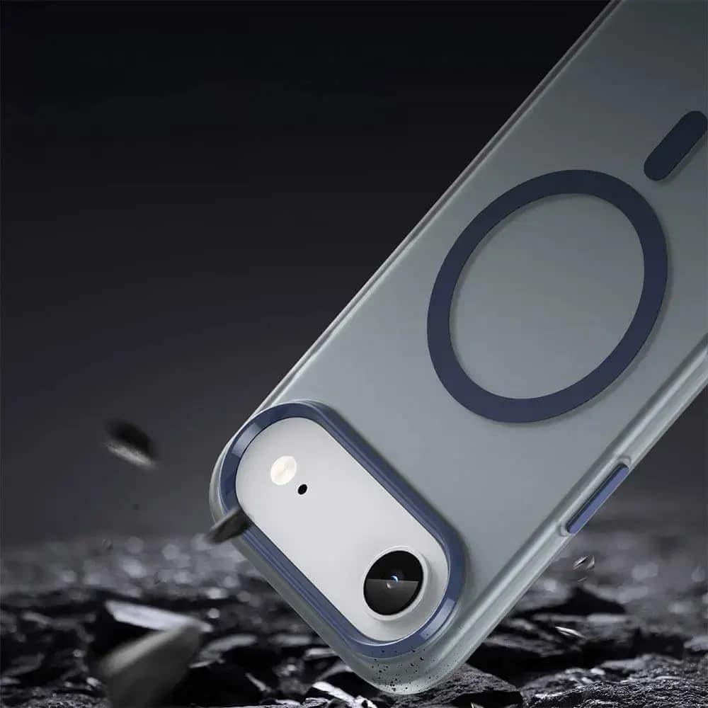 Coque MagSafe bi-matière iPhone Air - PROTECT MF-006 Bleu Marine