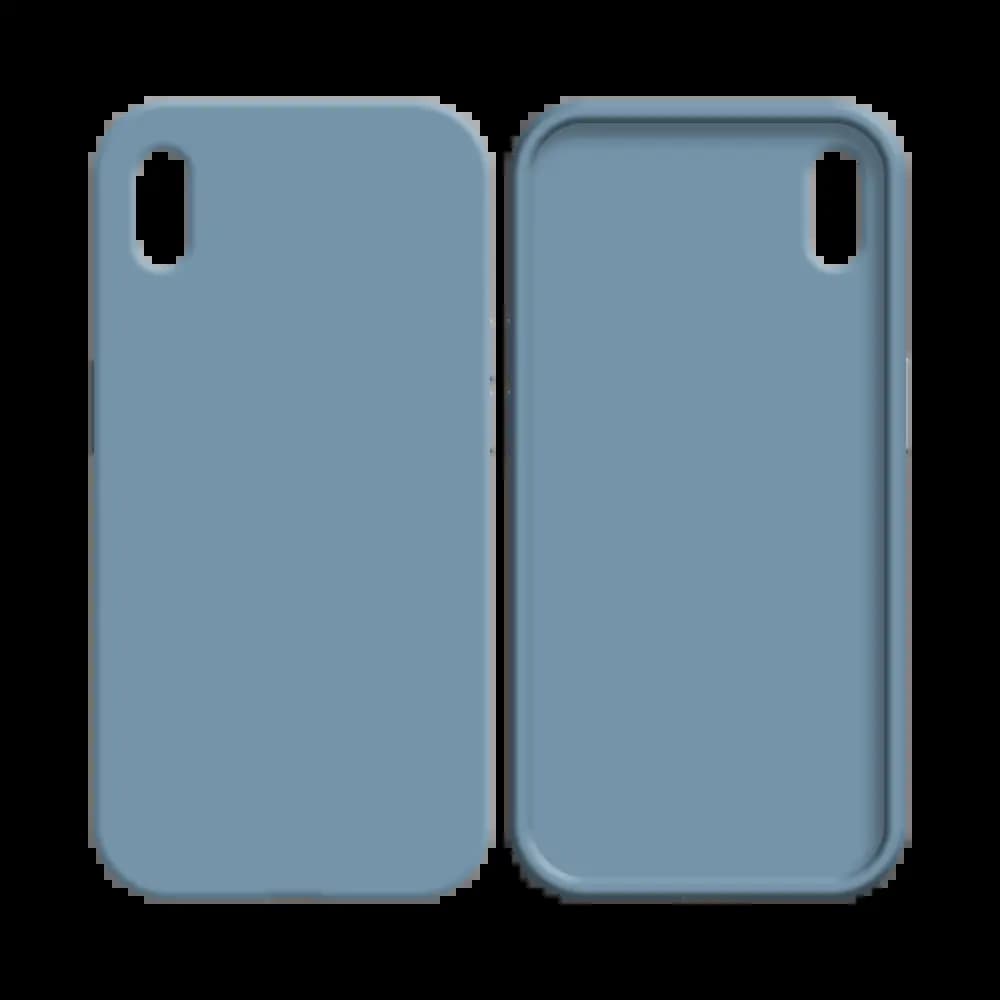 Coque silicone iPhone XR - Bleu Acier