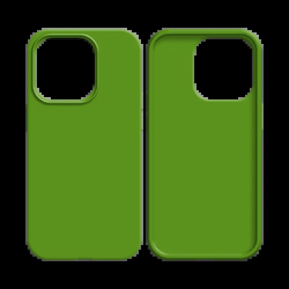 Coque silicone iPhone 14 Plus - Vert Clair - Vue 2