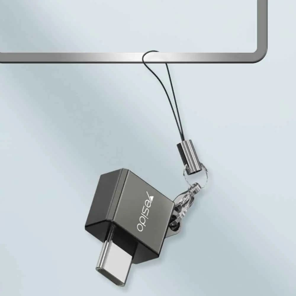 Adaptateur OTG USB femelle vers USB-C mâle - Yesido GS08