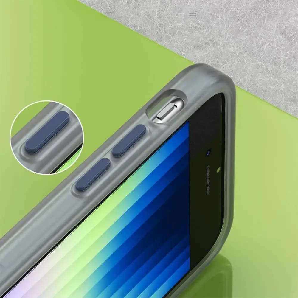 Coque MagSafe bi-matière iPhone 7 / 8 / SE (2nd & 3e Gen) - PROTECT MF-006 Bleu Marine - Vue 3