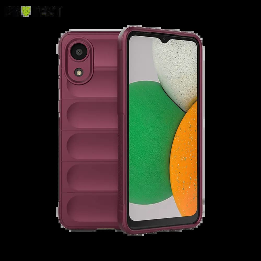 Coque de protection antichoc renforcée Samsung Galaxy A03 Core - PROTECT IX008 Prune