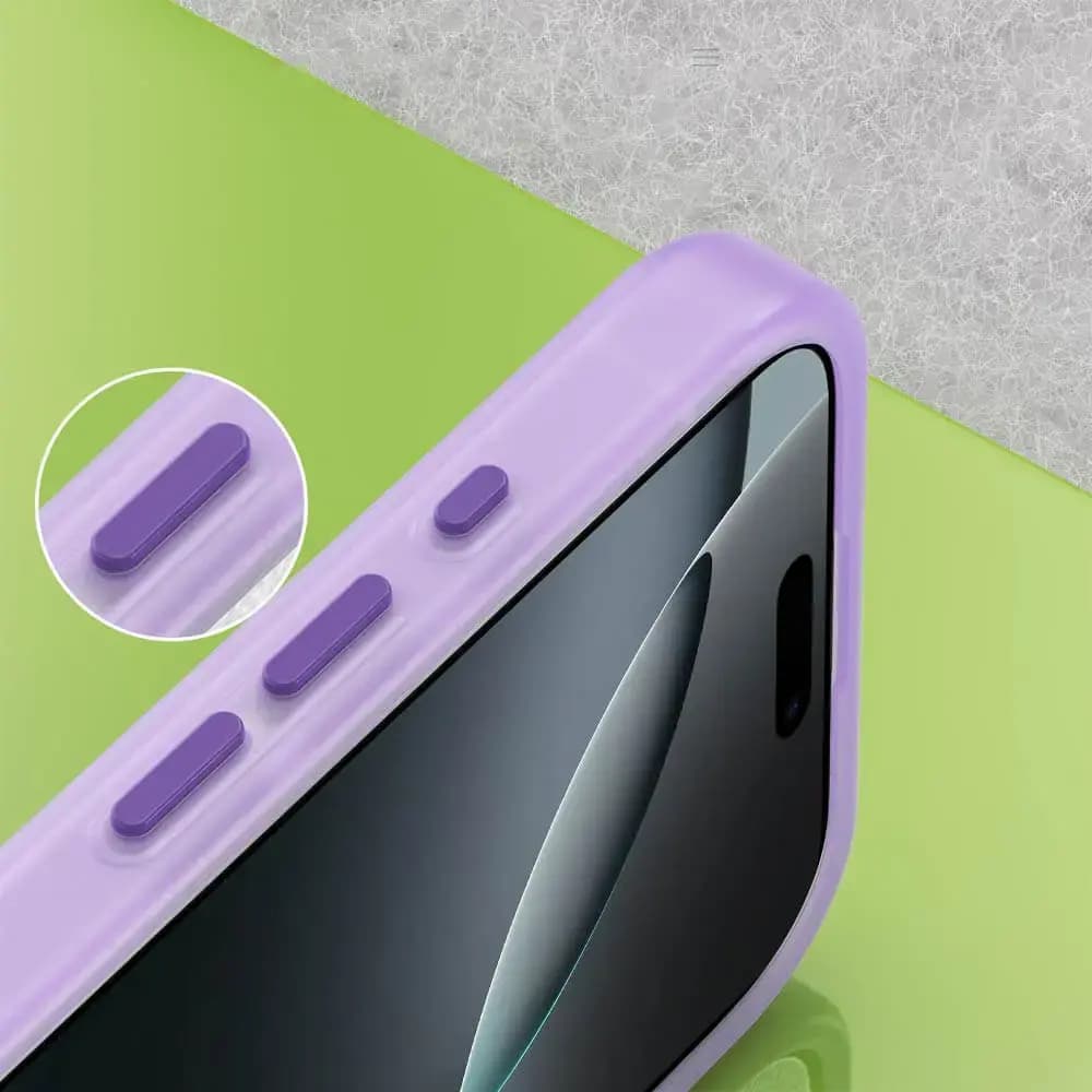 Coque MagSafe bi-matière iPhone 16 Pro - PROTECT MF-006 Violet Foncé  - Vue 3