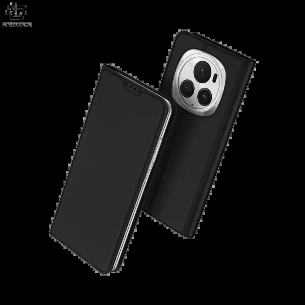 Housse folio Honor Magic 6 Pro porte-carte - Dux Ducis Skin Pro Noir