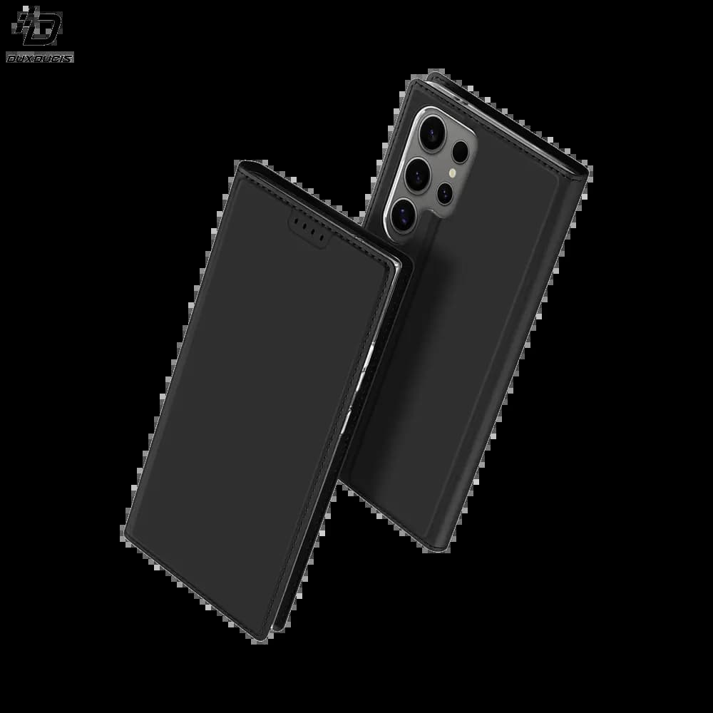 Housse folio Samsung Galaxy S24 Ultra 5G porte-carte - Dux Ducis Skin Pro Noir