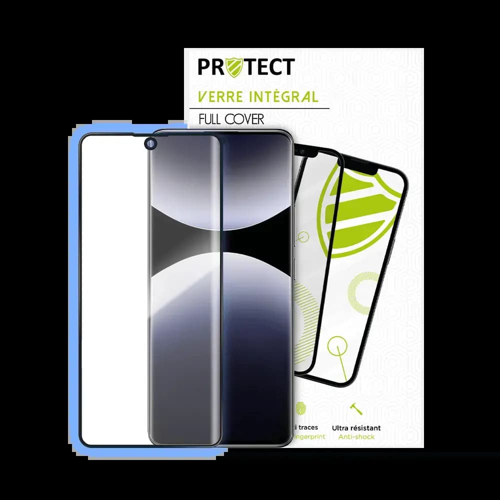 Verre trempé intégral 5D 9H – protection écran Xiaomi Redmi Note 14 Pro 5G – PROTECT Noir