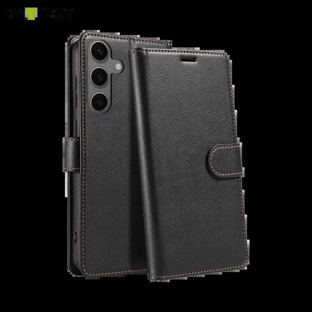 Housse folio anti-RFID Samsung Galaxy S25 – PROTECT IP011 Noir