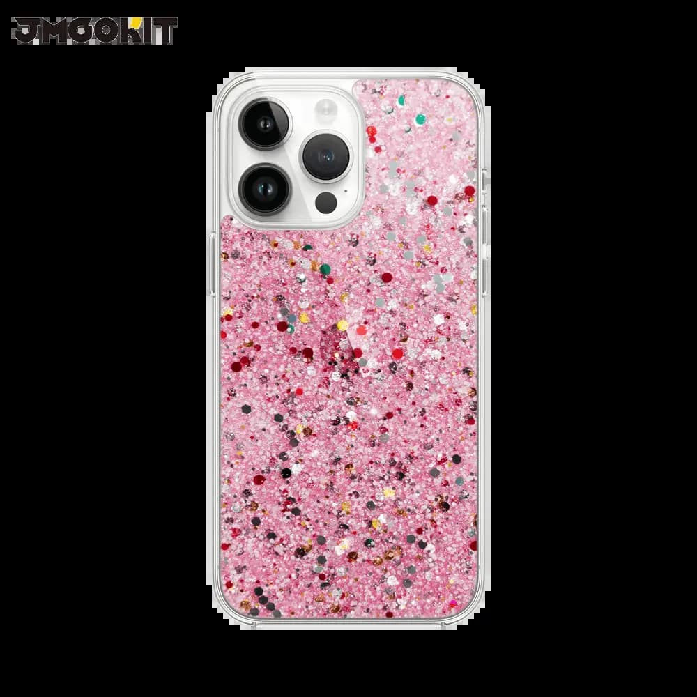 Coque paillettes iPhone 16 Pro Twinkle JMGOKIT - Rose