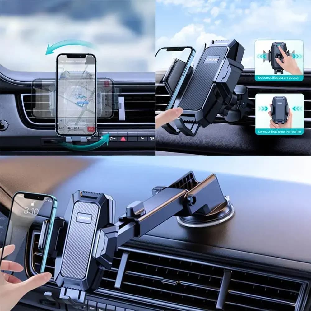 Support smartphone pour voiture - JOYROOM JR-ZS285 Noir