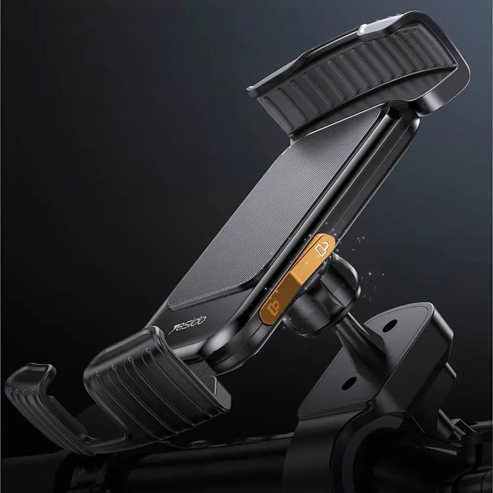 Support pour smartphone 2 en 1 pour vélo & moto Yesido C249 - Noir