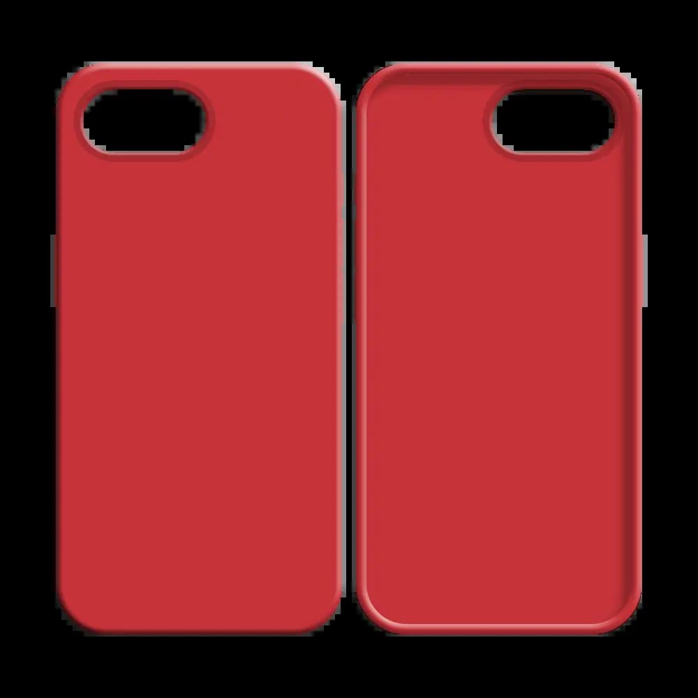 Coque silicone iPhone 16e / iPhone 17e - Rouge