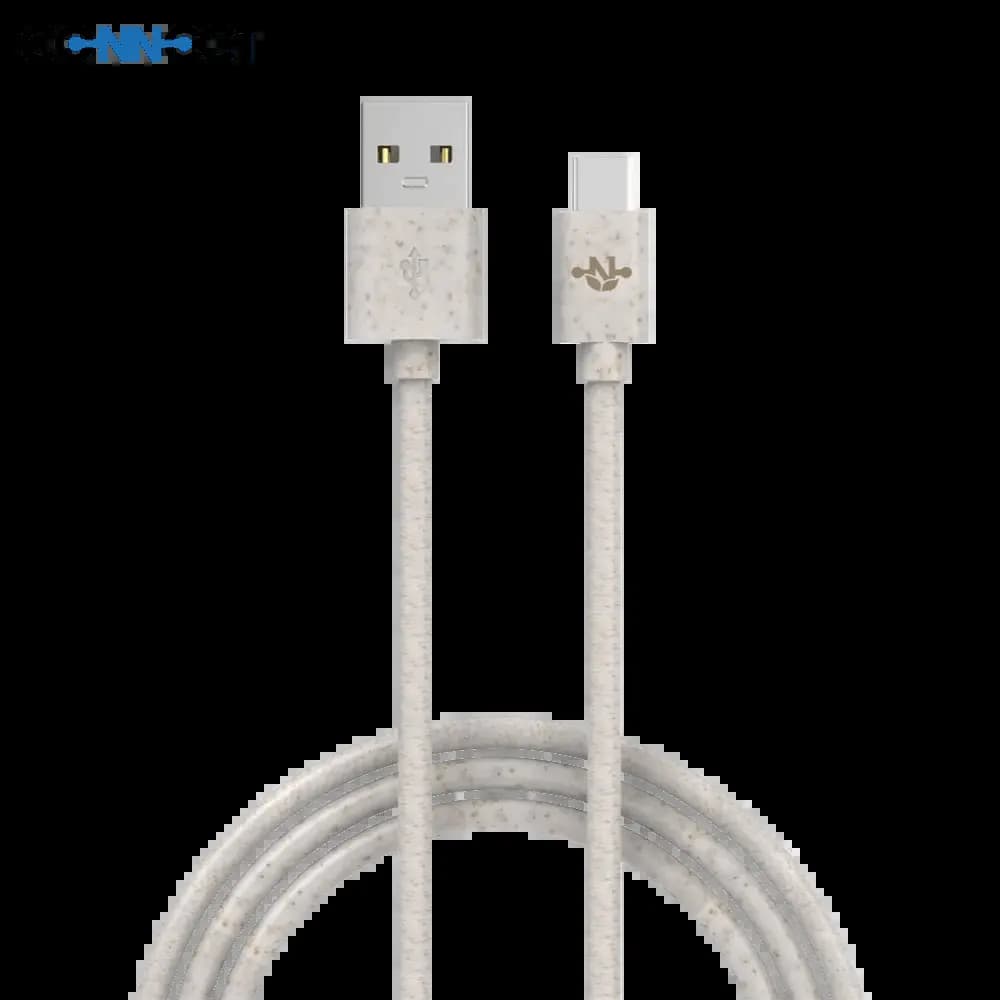 Câble USB vers USB-C 15W éco-friendly (1m) - CONNECT Beige