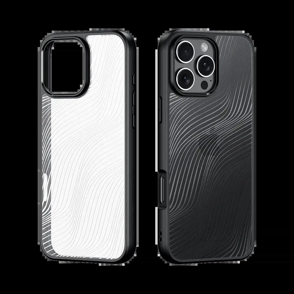 Coque anti-chocs finition mate iPhone 16 Pro - Dux Ducis Aimo Noir
