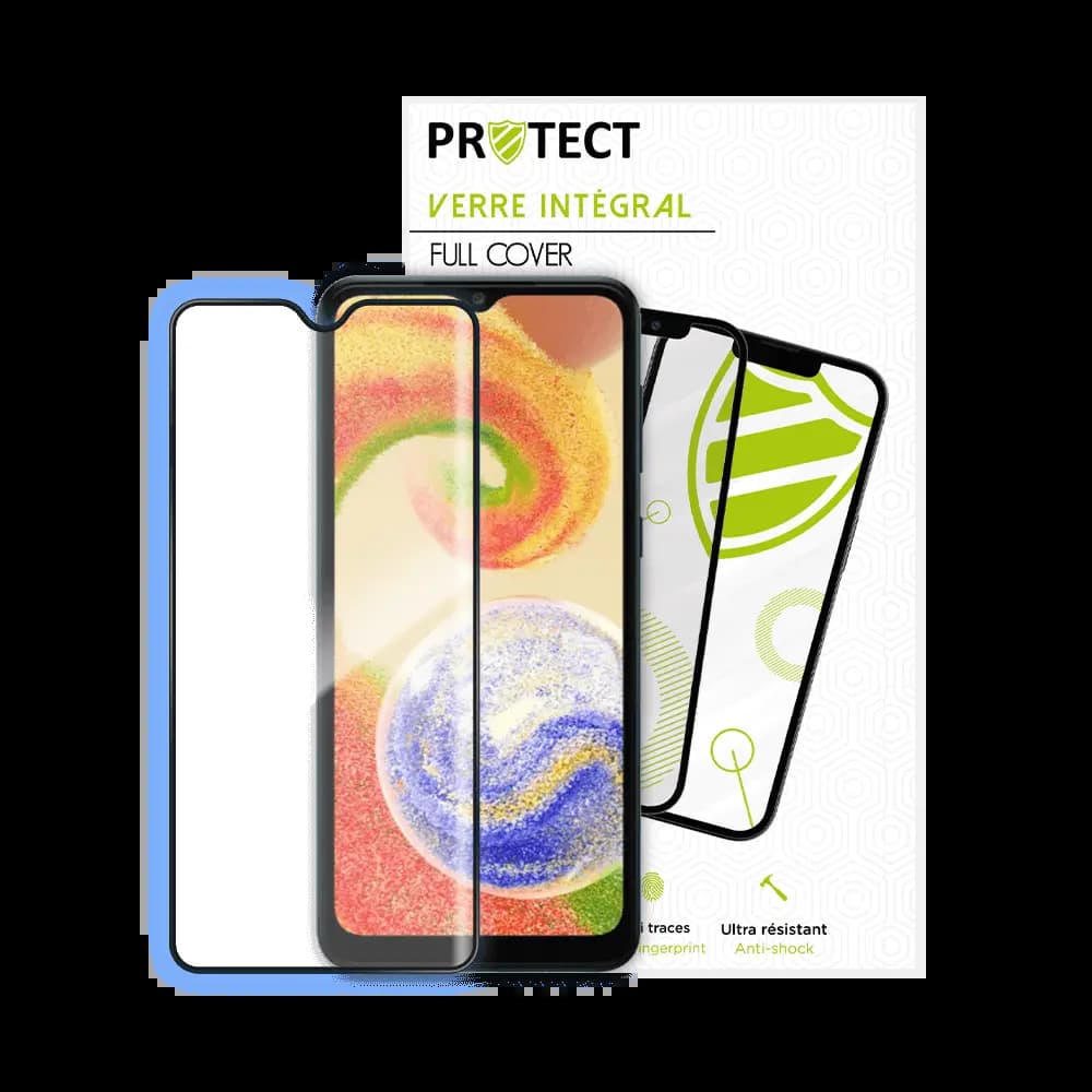 Verre trempé intégral Samsung Galaxy A04 protection écran 9H - PROTECT Noir