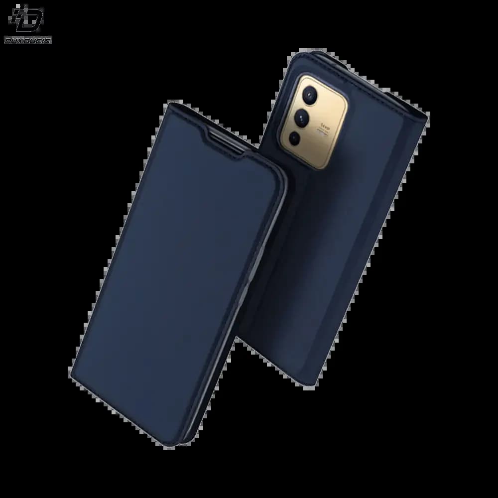 Housse folio Vivo V23 5G porte-carte - Dux Ducis Skin Pro Bleu