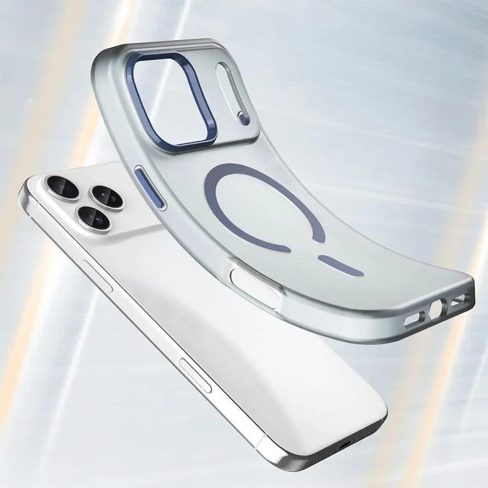 Coque MagSafe bi-matière – iPhone 17 Pro Max – PROTECT MF-006 Bleu Marine  - Vue 2