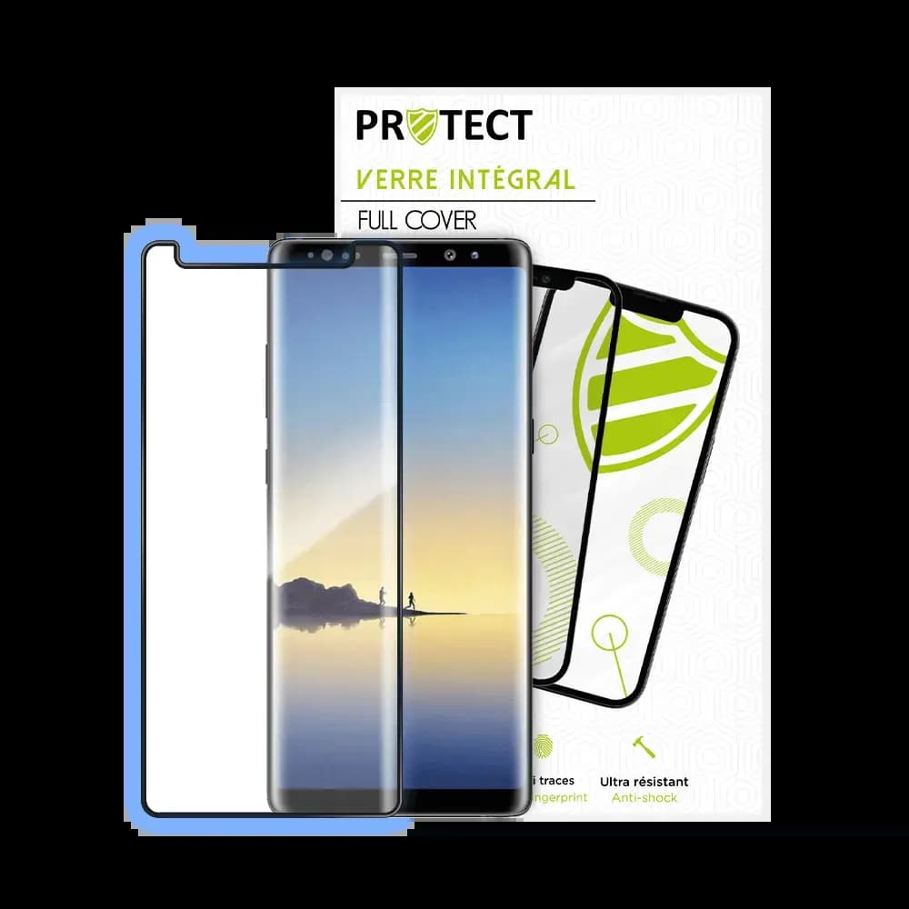 Verre trempé intégral Samsung Galaxy Note 8 protection écran 9H - PROTECT Noir