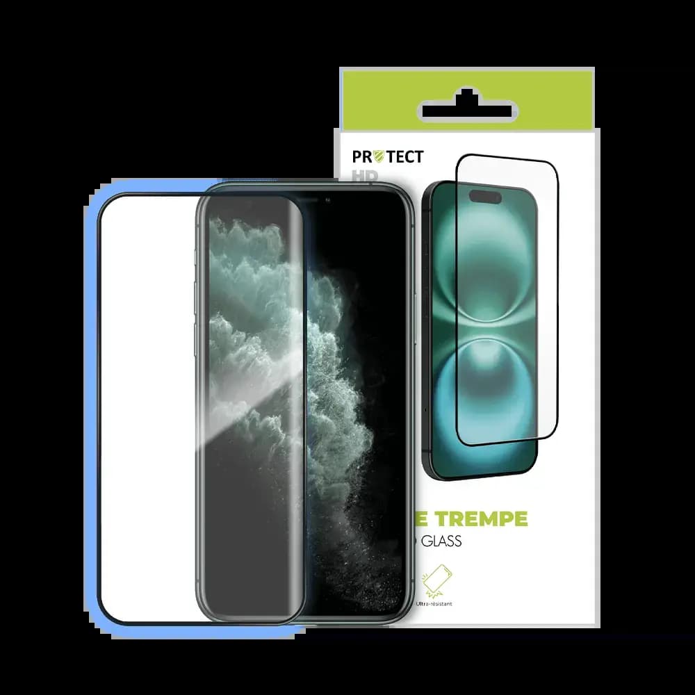 Verre Trempé HD iPhone 11 Pro, X et XS 9H - PROTECT Transparent - Vue 3