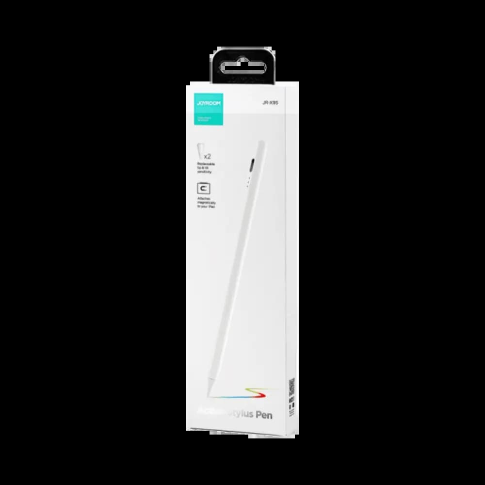 Stylet actif pour iPad avec 2 pointes de remplacement - JOYROOM JR-X9S Blanc