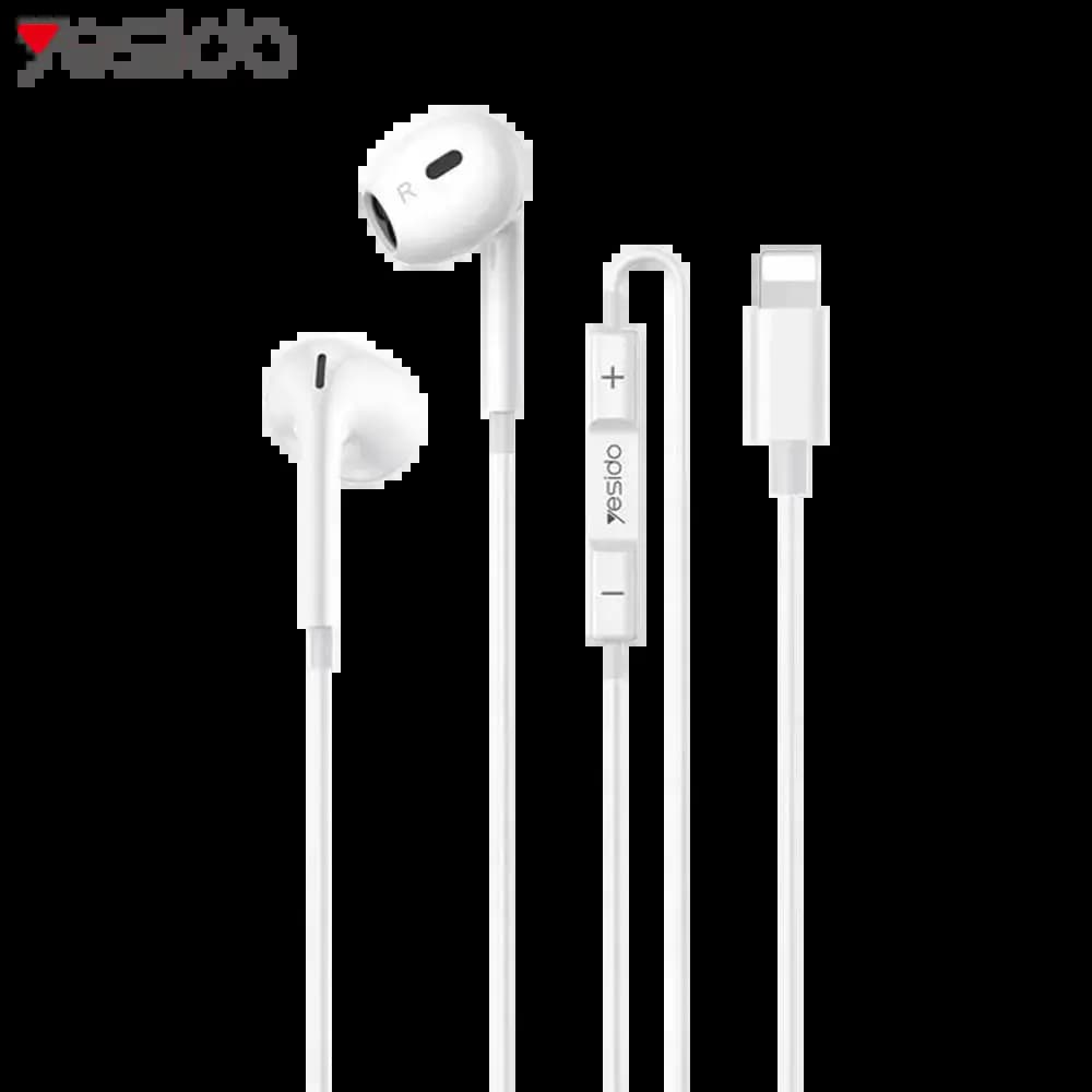 Écouteurs filaires Lightning avec micro & télécommande - Yesido YH51 Noir