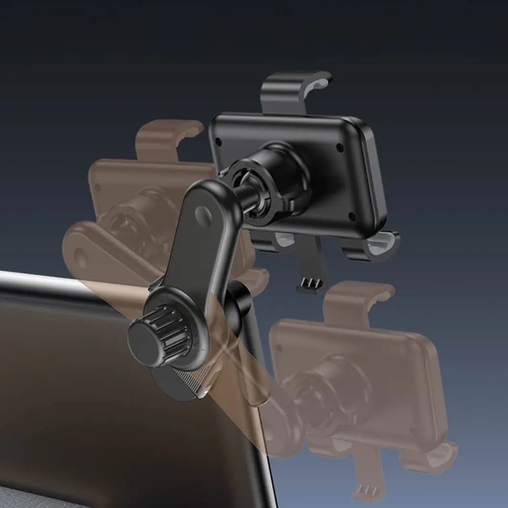 Support Smartphone pour Voiture Yesido Fixation sur Angle d'Écran Noir - Vue 3