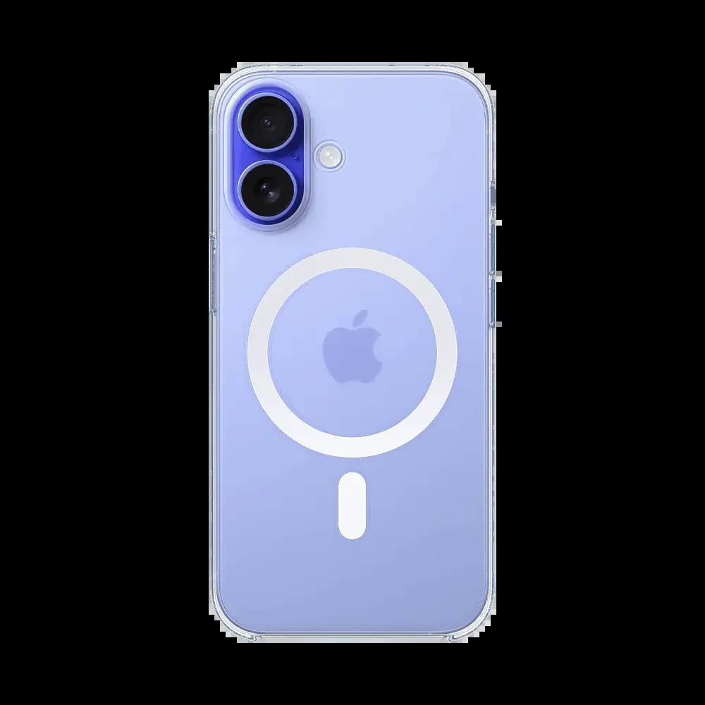 Coque MagSafe silicone transparente iPhone 16 - Vue 2