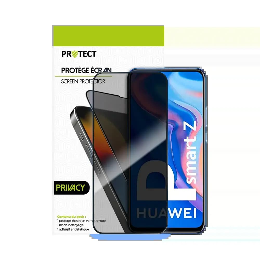 Verre trempé anti-espions Huawei P Smart Z protection écran 9H - PROTECT Transparent