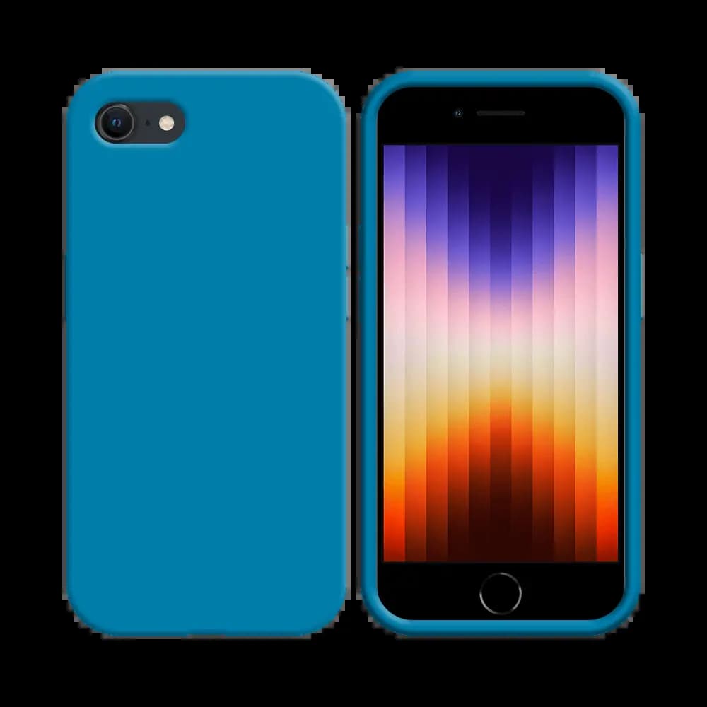 Coque silicone iPhone 7 / 8 / SE - Bleu Ciel
