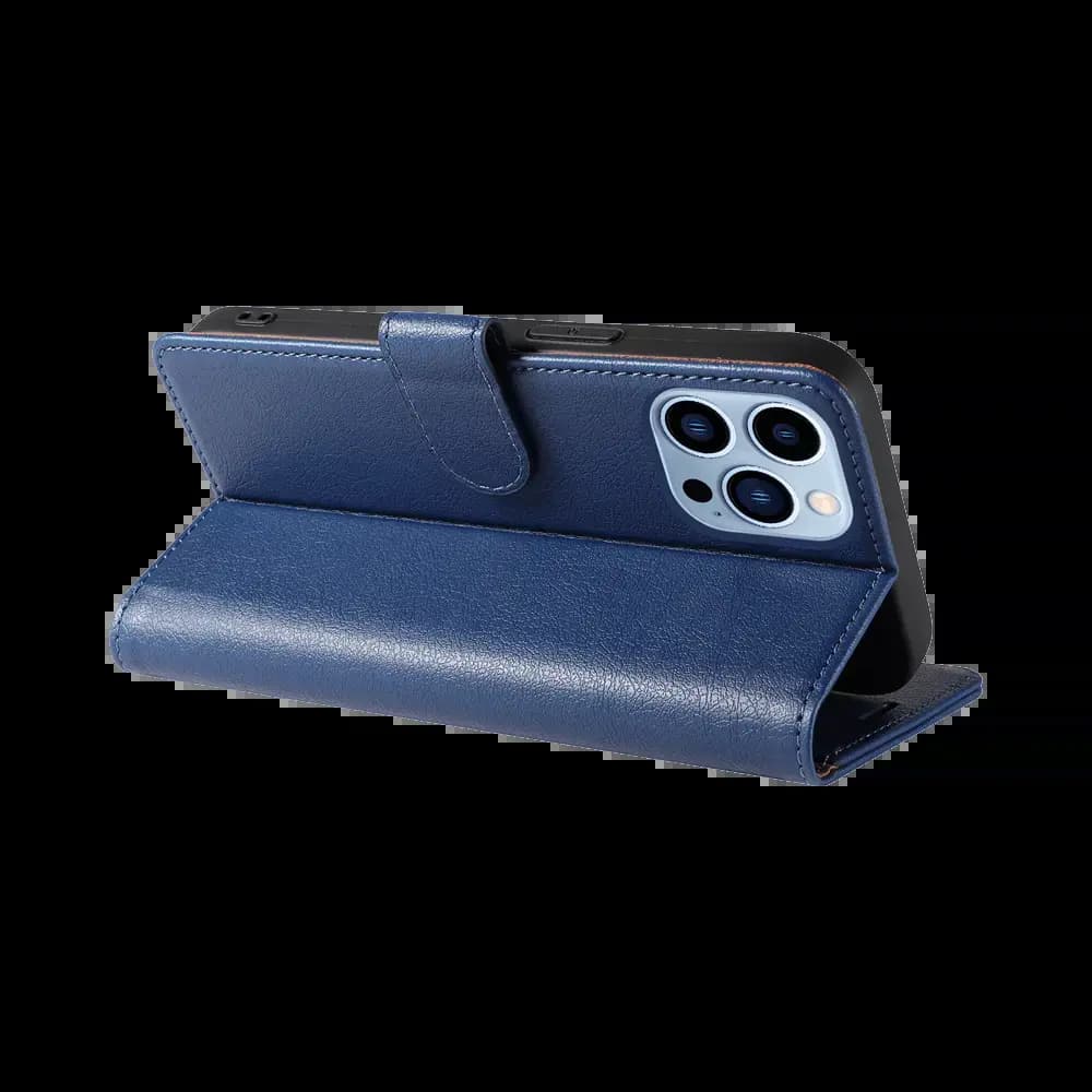 Housse folio anti-RFID iPhone 13 Pro – PROTECT IP011 Bleu Marine - Vue 2