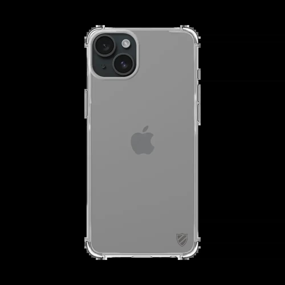 Coque antichoc renforcée transparente iPhone 15 Plus - silicone PROTECT