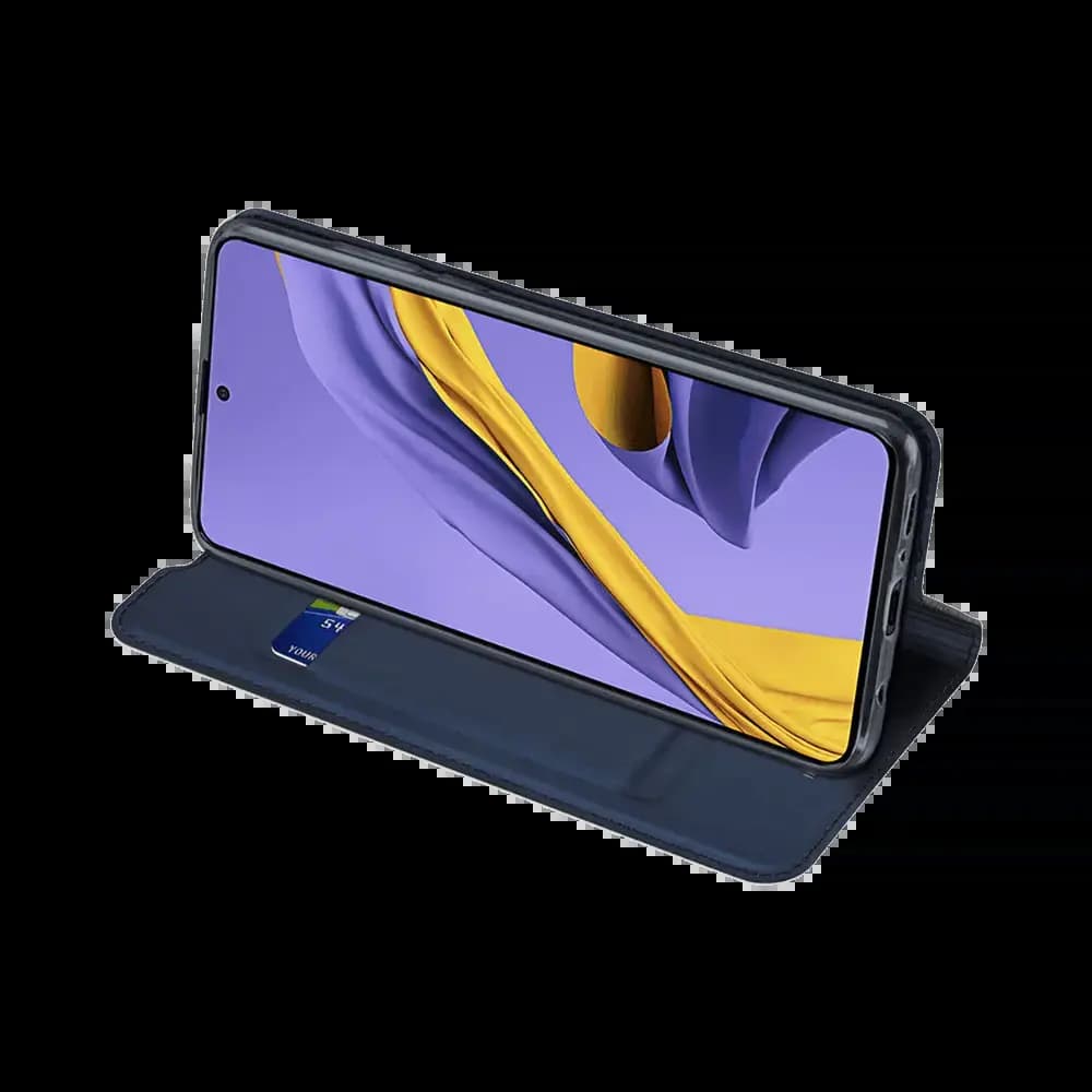 Housse folio Samsung Galaxy A51 porte-carte - Dux Ducis Skin Pro Bleu