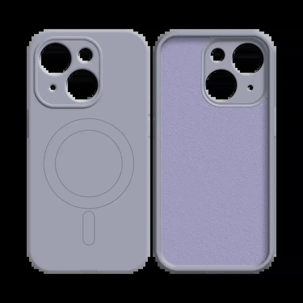 Coque MagSafe iPhone 14 antichoc et intérieur flanelle - PROTECT IZ001 Violet