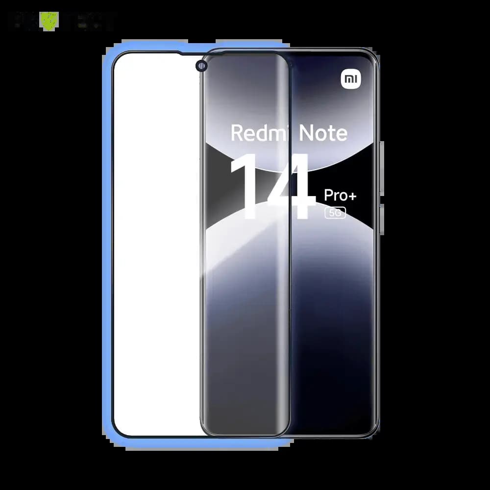 Verre trempé intégral 5D 9H – protection écran Xiaomi Redmi Note 14 Pro+ 5G – PROTECT Noir