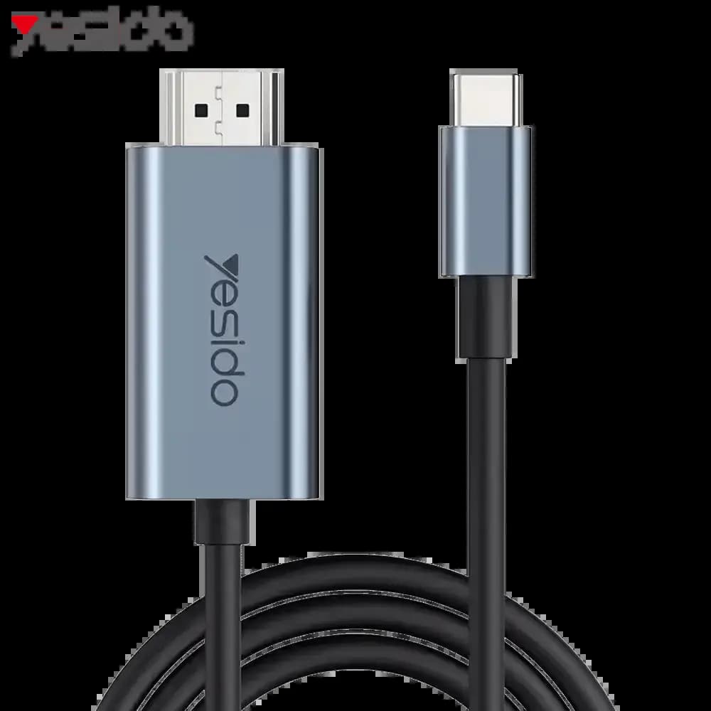 Câble USB-C vers HDMI 4K 60Hz (2m) – Yesido HM10 Noir