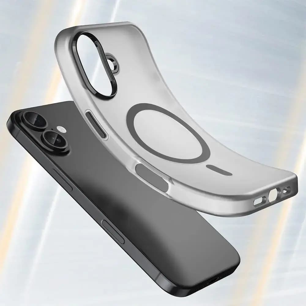 Coque MagSafe bi-matière iPhone 17 - PROTECT MF-006 Noir