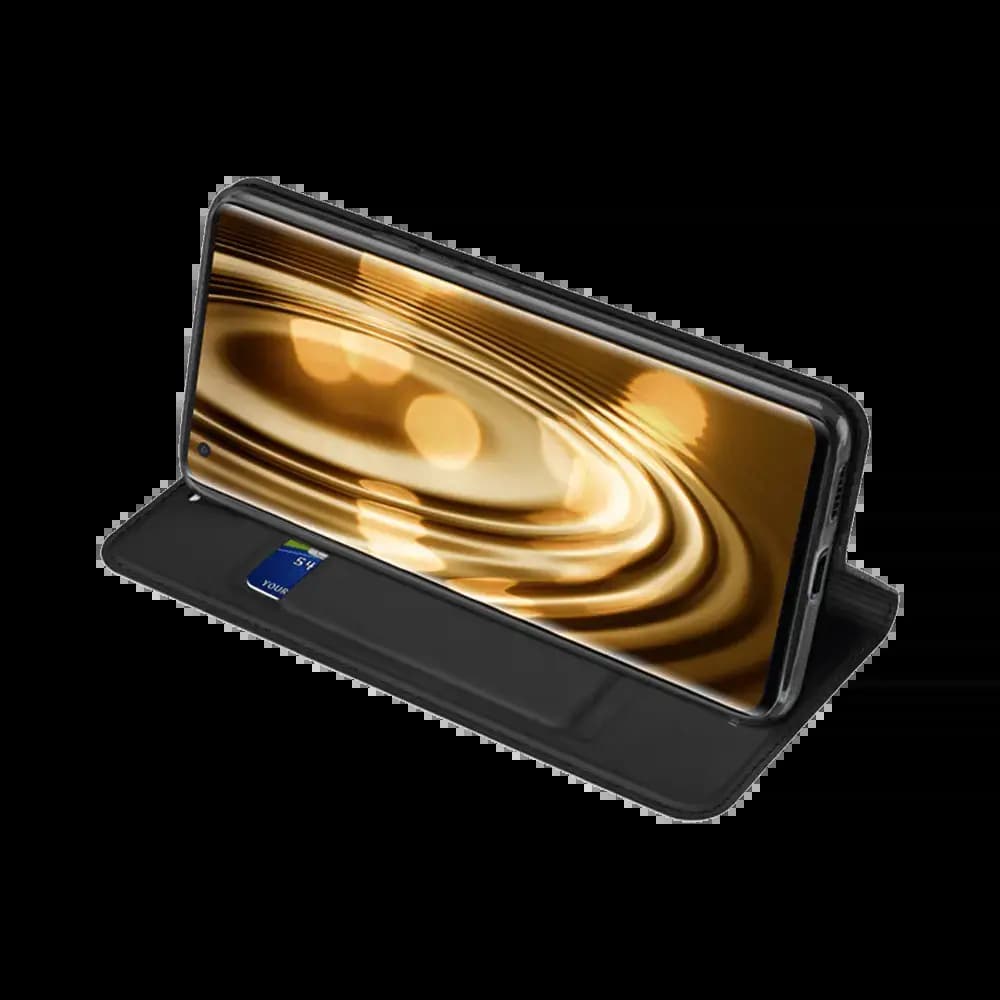 Housse folio Vivo X51 5G porte-carte - Dux Ducis Skin Pro Noir