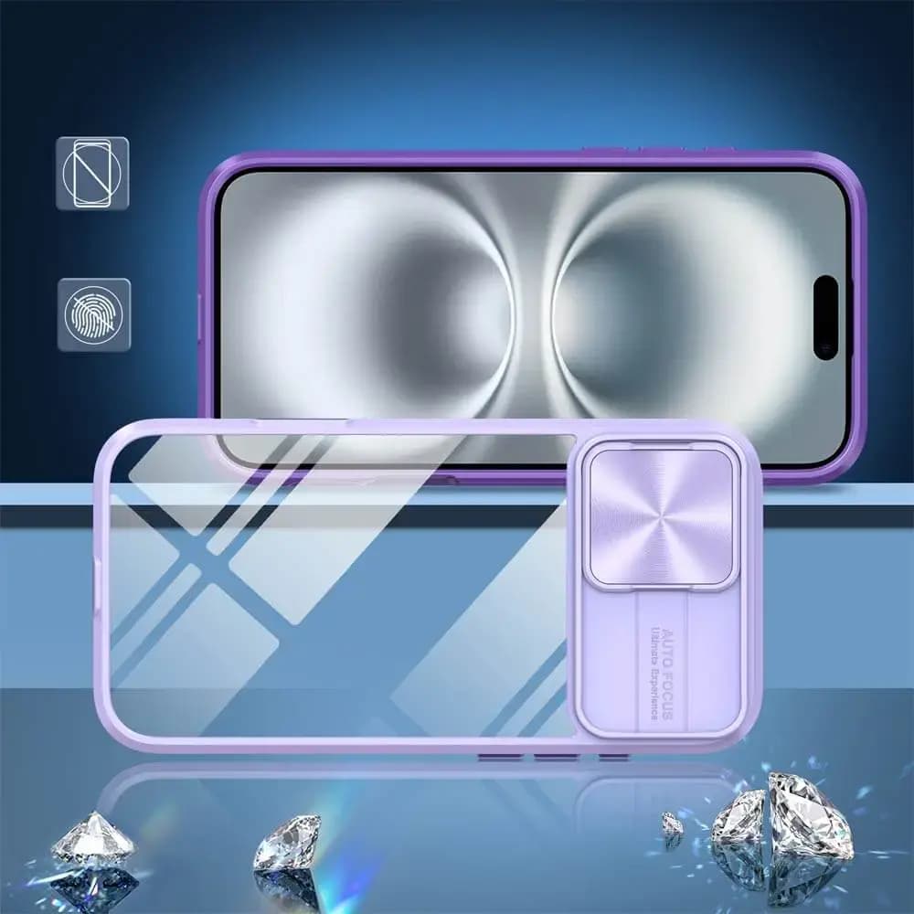 Coque avec cache caméra iPhone 16 Plus - PROTECT IE027 Violet  - Vue 2