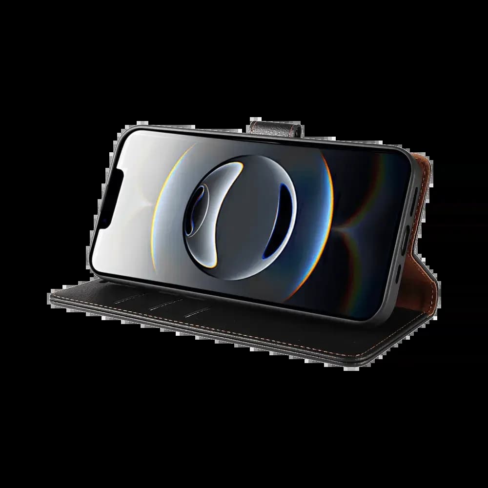 Housse folio anti-RFID iPhone 16e / 17e - PROTECT IP011 Noir