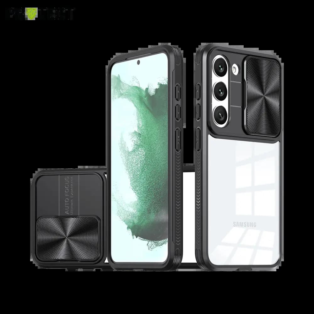 Coque Samsung Galaxy S23+ 5G avec cache caméra - PROTECT IE027 Noir 