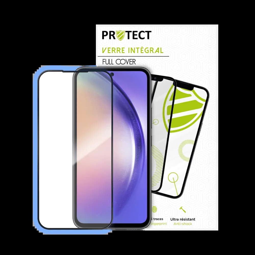 Verre trempé intégral Samsung Galaxy A54 5G protection écran 9H - PROTECT Noir