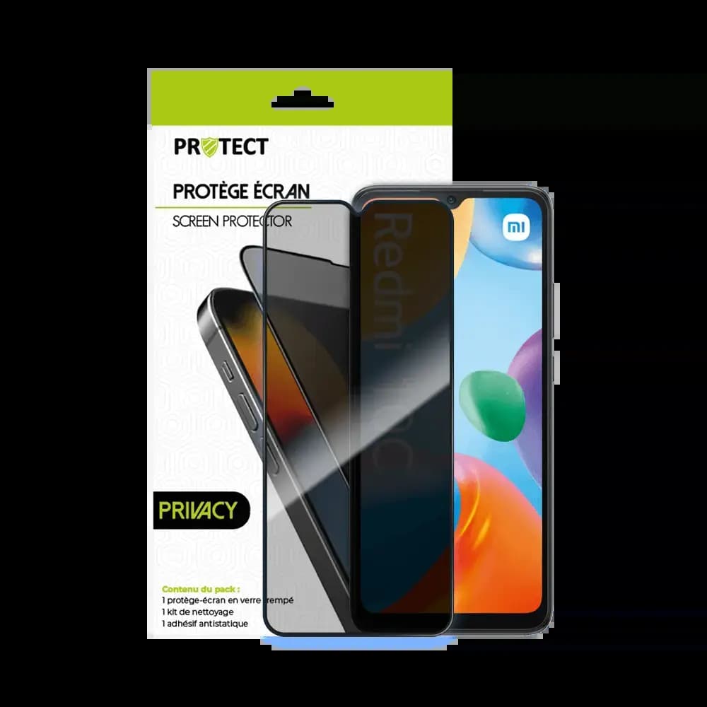Verre trempé anti-espions Xiaomi Redmi 10C protection écran 9H - PROTECT Transparent - Vue 2