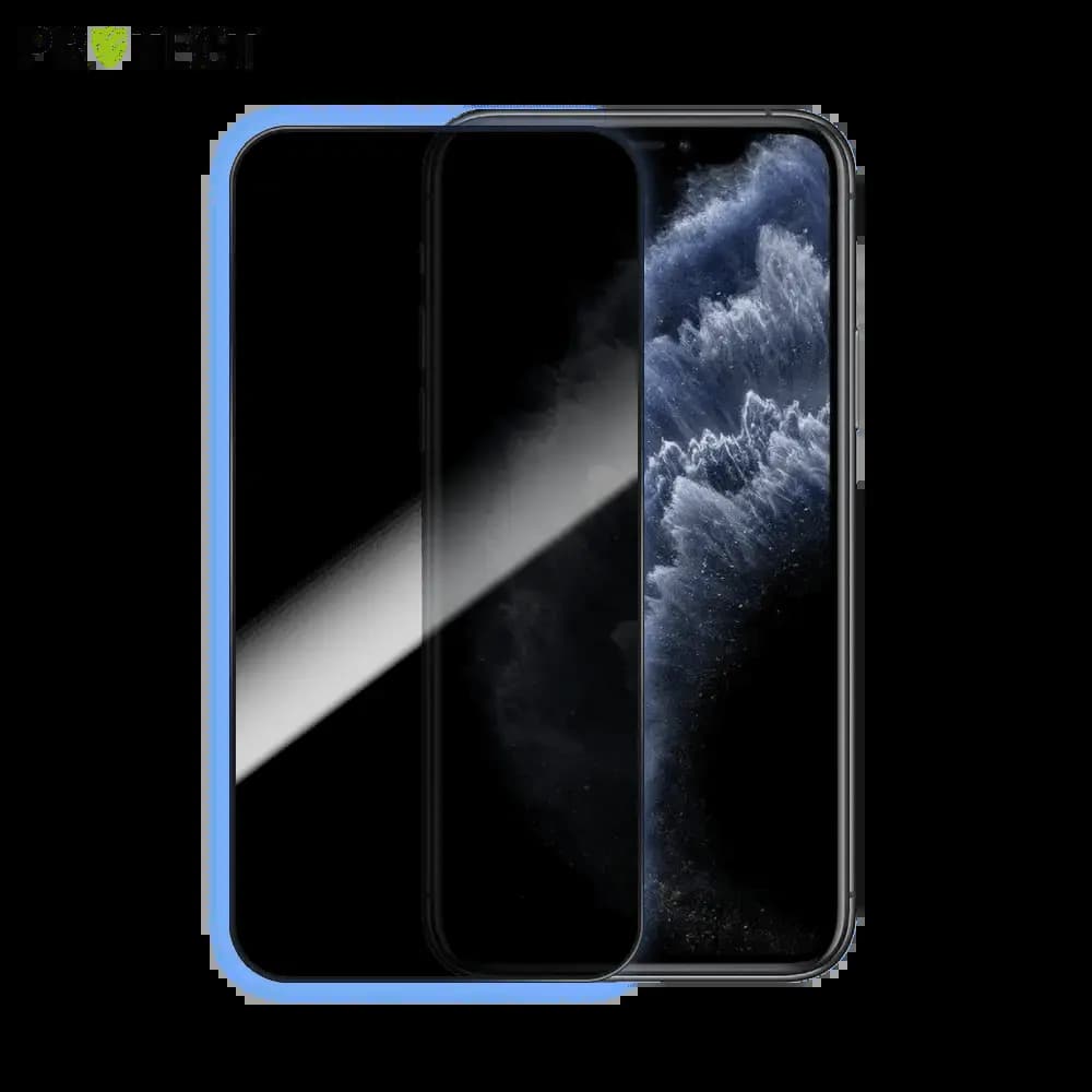 Verre trempé anti-espions iPhone 11 Pro / X / XS protection écran 9H - PROTECT Transparent