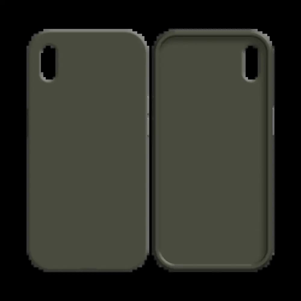 Coque silicone iPhone XS Max - Gris Foncé