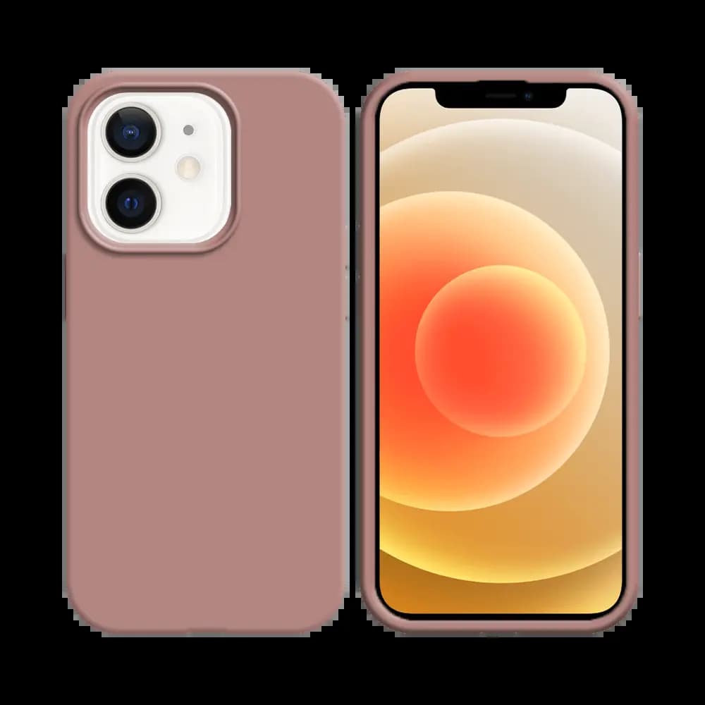 Coque silicone iPhone 12 mini - Rose