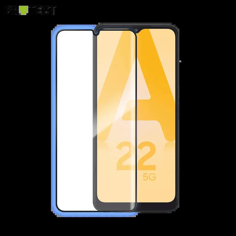 Verre trempé intégral Samsung Galaxy A22 5G protection écran 9H - PROTECT Noir