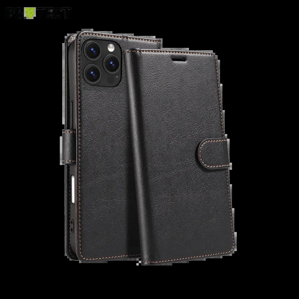 Housse folio anti-RFID iPhone 16 Pro – PROTECT IP011 Noir
