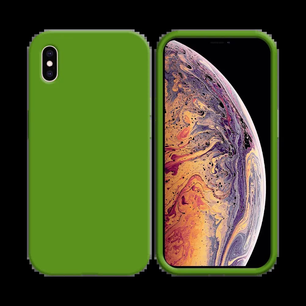 Coque silicone iPhone XS Max - Vert Clair