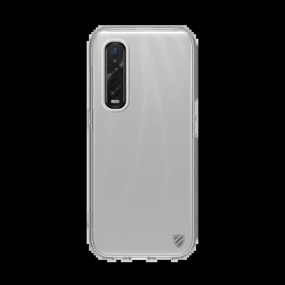 Coque silicone OPPO Find X2 Pro - PROTECT Transparent - Vue 2