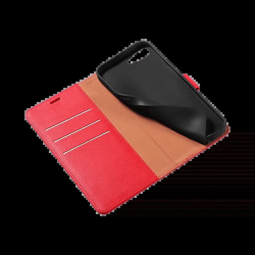 Housse folio anti-RFID iPhone 7 Plus / 8 Plus – PROTECT IP011 Rouge