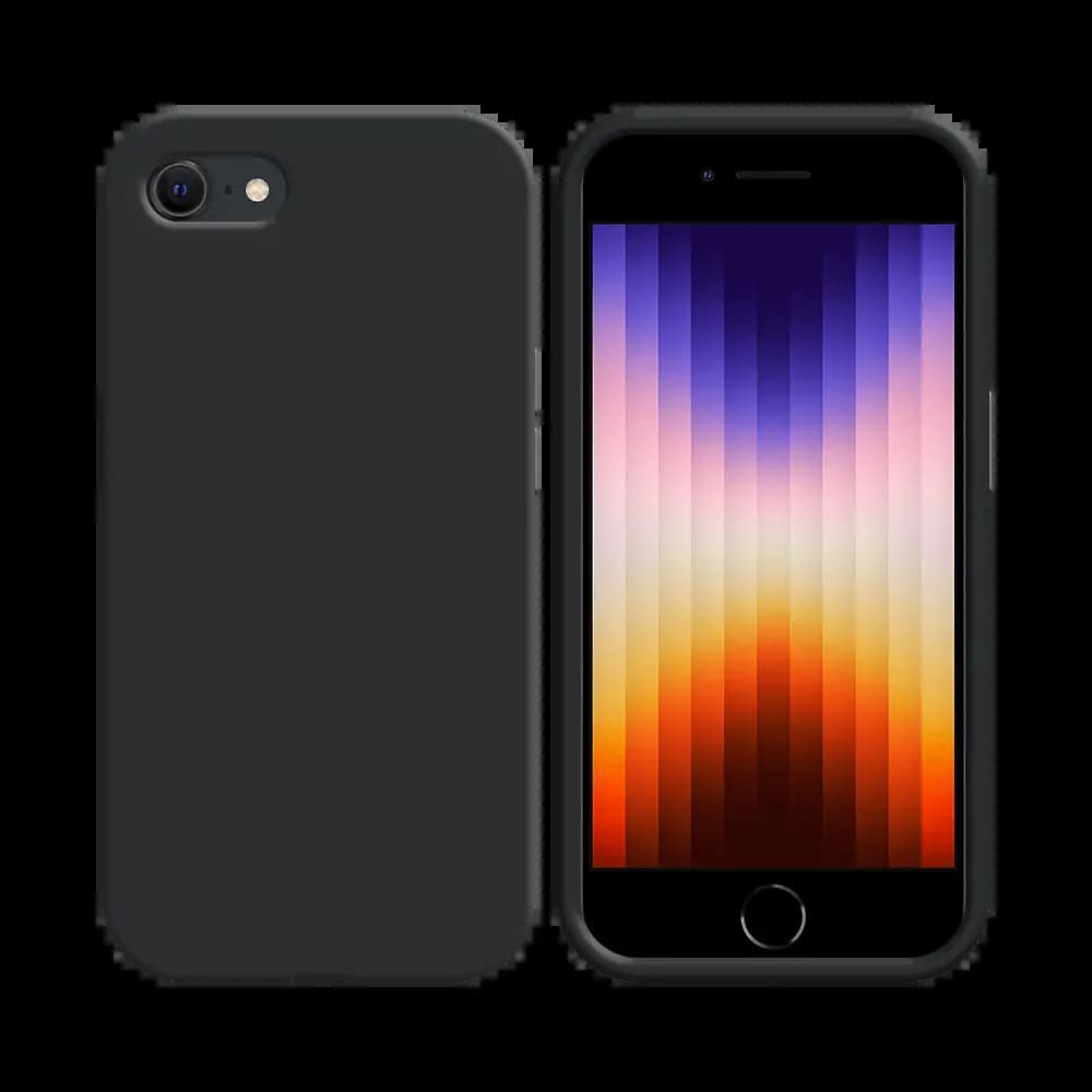 Coque silicone iPhone 7 / 8 / SE - Noir